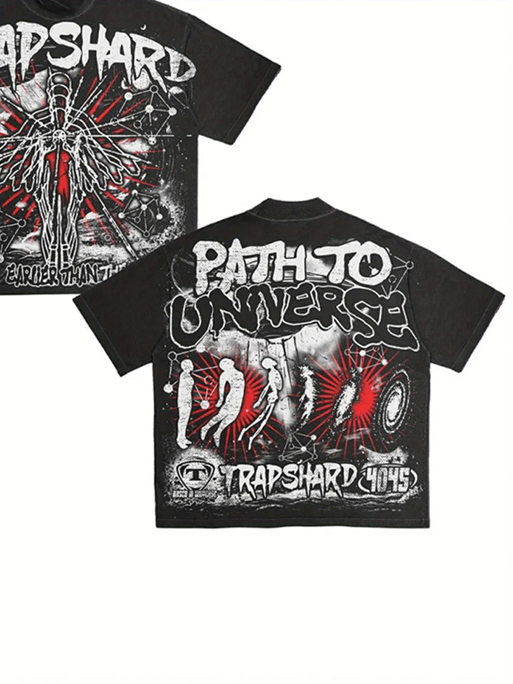 Men's Y2K style pattern T-shirt  100% cotton.