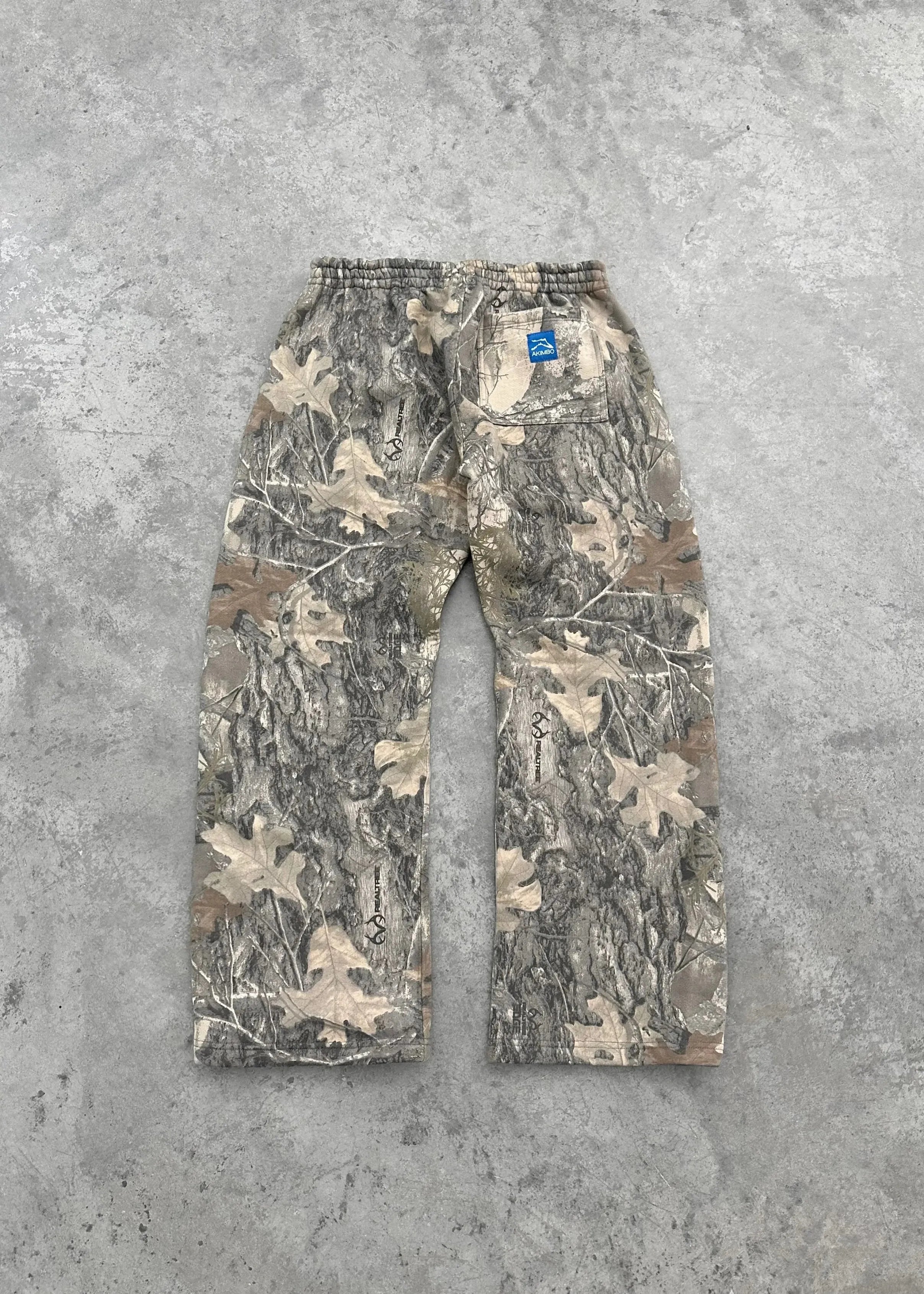 Y2K Streetwear Men Camouflage Pattern Print High Street Hip Hop Sweatpants.