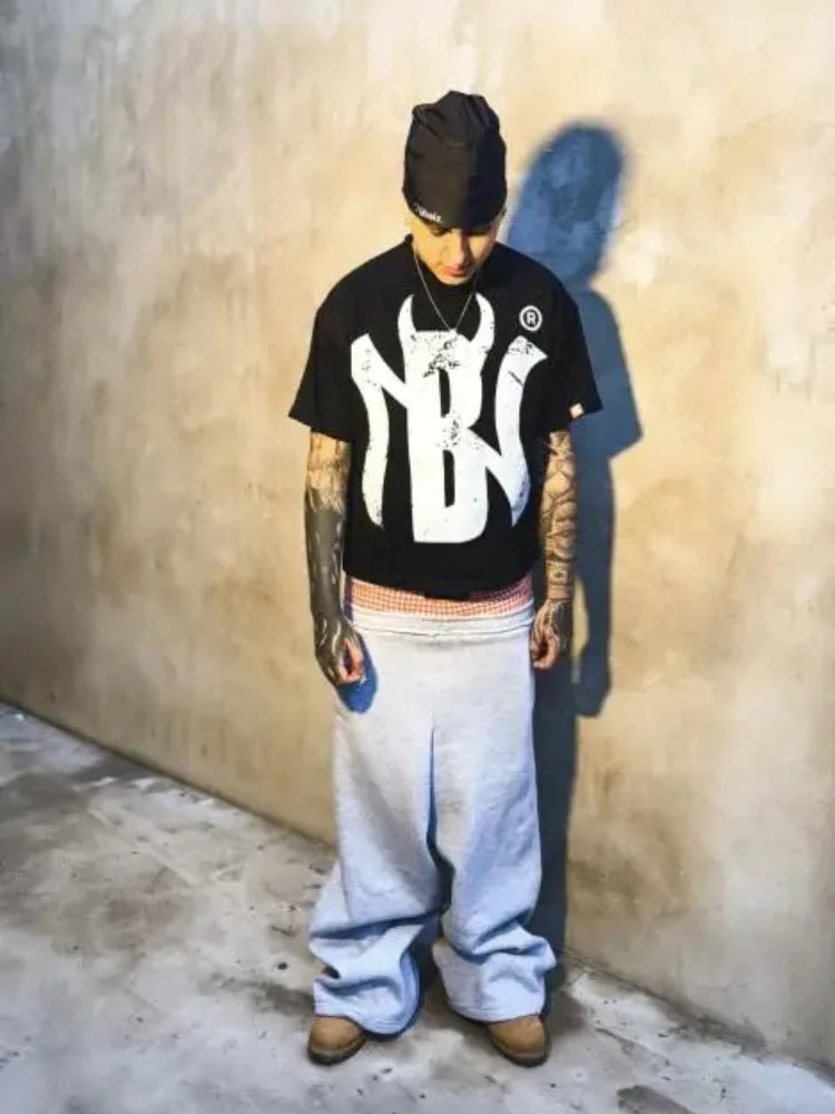 Y2K Vintage Harajuku Double Waist Sweatpants